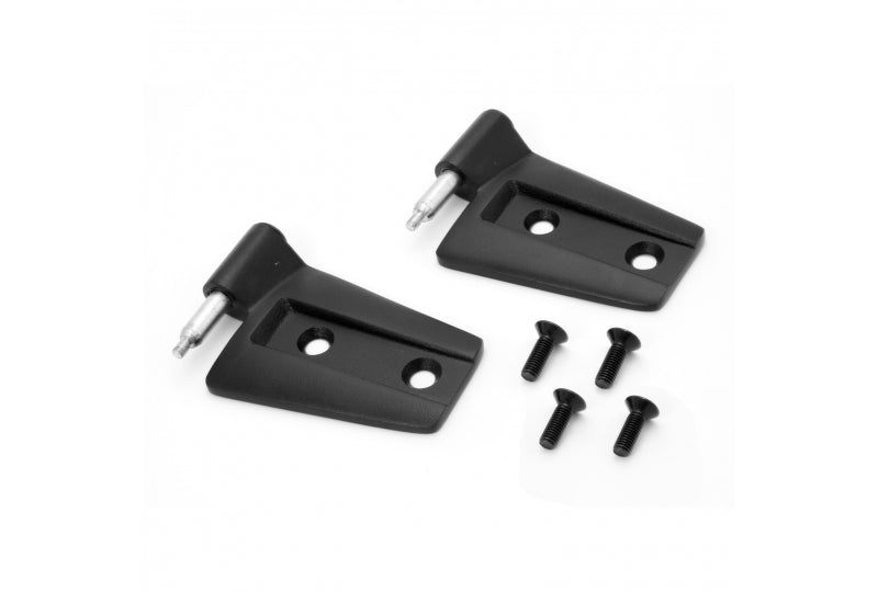 Rugged Ridge 11202.23 Door Hinge Set, Black, Left; 07-17 Jeep Wrangler JK