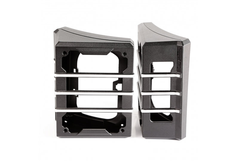 Rugged Ridge 11226.04 Elite Tail Light Guards, Brushed Black; 07-17 Jeep JK