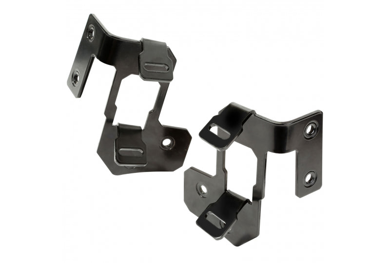 Rugged Ridge 11232.30 A Pillar Light Mount, Semi-Gloss Black; 07-17 Jeep Wrangler JK