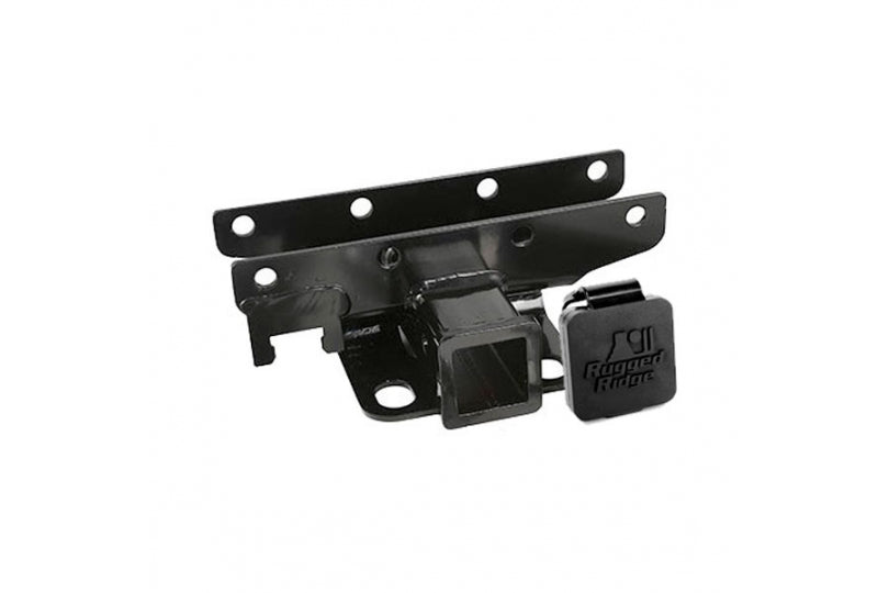Rugged Ridge 11580.61 Receiver Hitch Kit, Rugged Ridge Logo; 07-17 Jeep Wrangler JK
