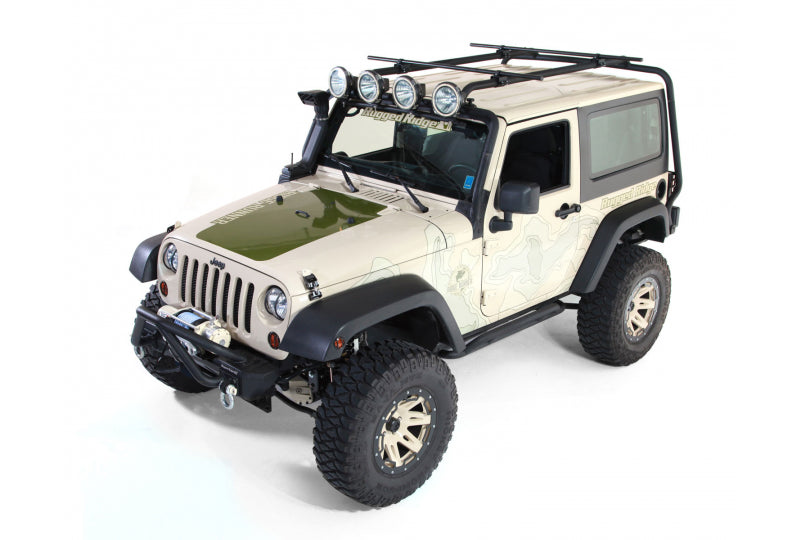Rugged Ridge 11703.21 Sherpa Roof Rack Kit, 2-Door; 07-17 Jeep Wrangler JK
