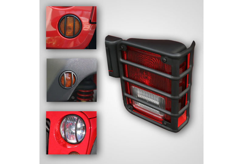 Rugged Ridge 12496.03 8 Piece Euro Guards, Black