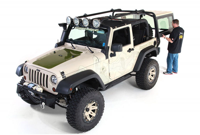 Rugged Ridge Sherpa Roof Rack; Wrangler JK