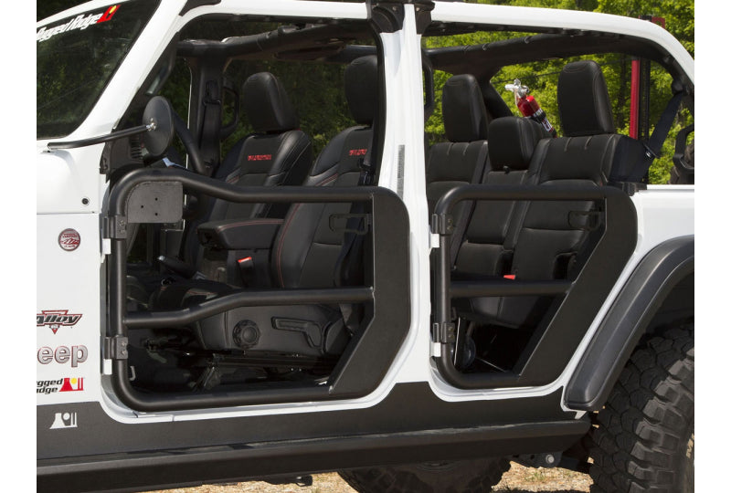 Rugged Ridge 11509.13 Fortis Front Tube Doors w/o Mirrors; Wrangler JL & Gladiator JT