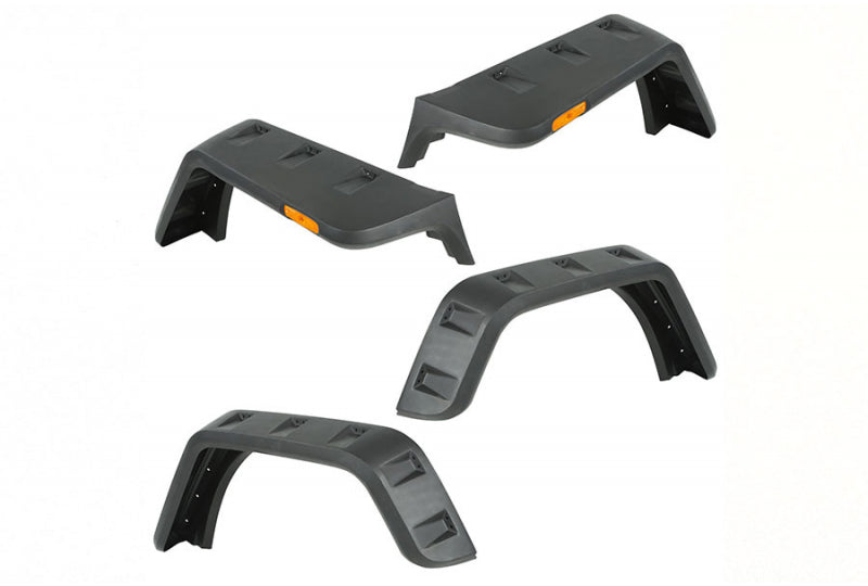 Rugged Ridge Wrangler JK Hurricane Fender Flare Kit - Smooth Black Finish