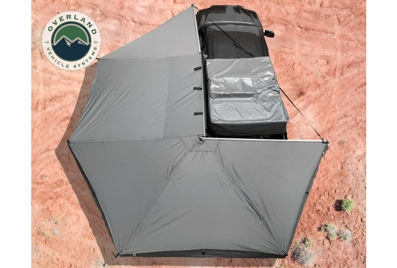 OVS HD Nomadic 270 Awning+Wall 1-3 - Driver, Grey/Green