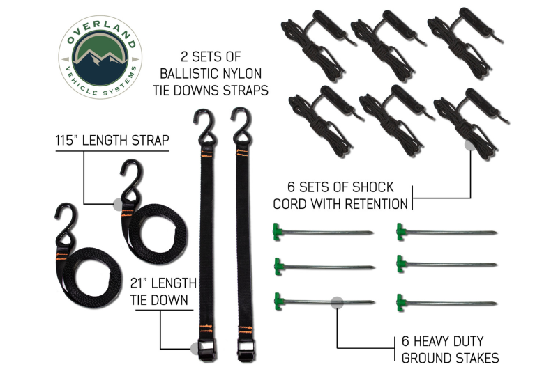 OVS HD Nomadic 270 Awning+Wall 1-3 - Driver, Grey/Green