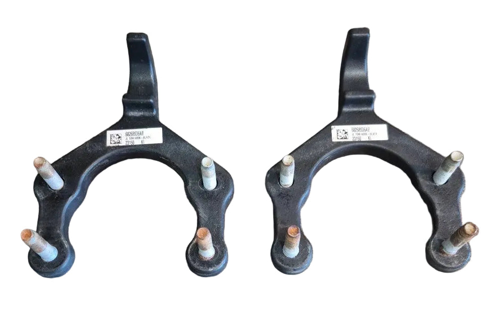 Take Off 392 Front Bumper Top Hook Black (Set of 2)
