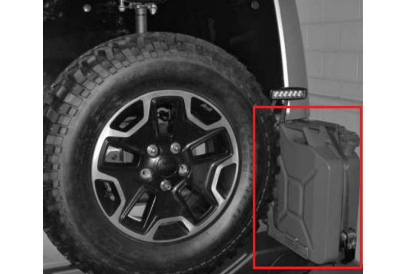 Maximus-3 Side NATO Jerry Can Holder for Maximus-3 Tire Carrier