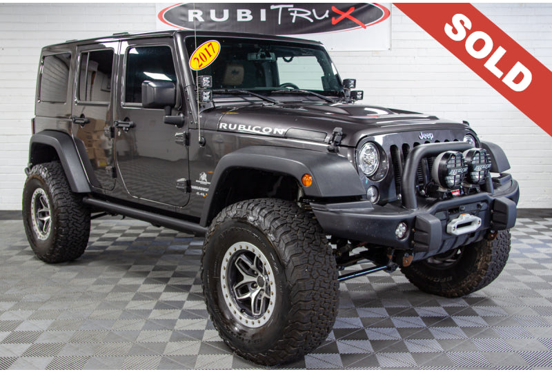 2017 Jeep Wrangler JK Unlimited Rubicon AEV JK350 Granite Crystal - SOLD