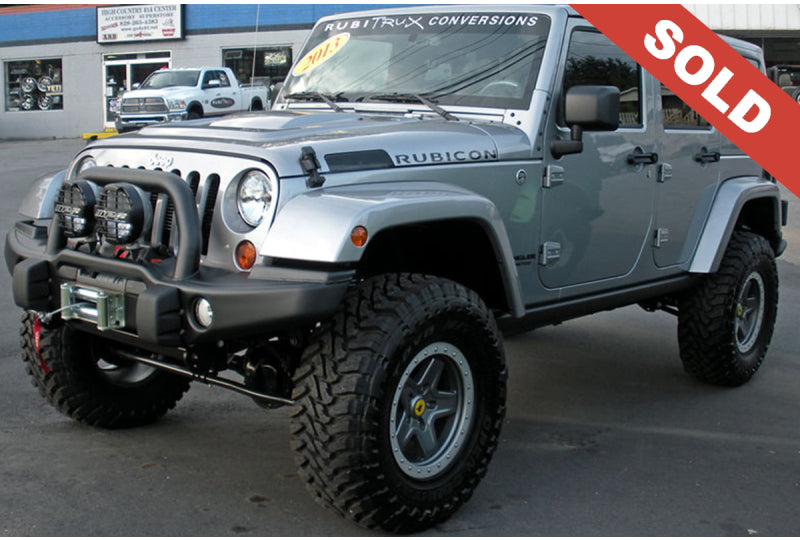 2013 Custom Jeep Wrangler Rubicon Billet Silver Metallic - SOLD