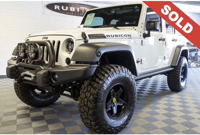 2014 Custom HEMI White Jeep Rubicon Unlimited - SOLD