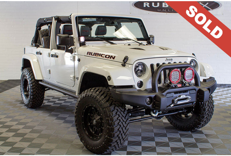 2015 HEMI Jeep Wrangler Rubicon Unlimited White - SOLD
