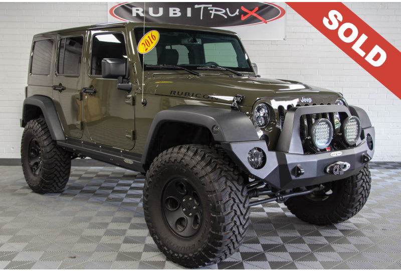 2016 Jeep Wrangler Rubicon Unlimited Tank Green - SOLD