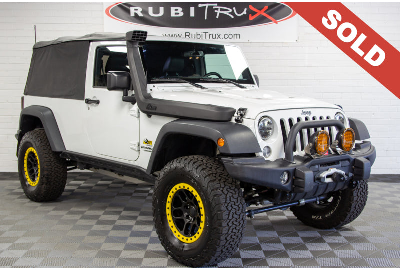 2016 Jeep Wrangler Rubicon Unlimited Custom 2 Door White - SOLD