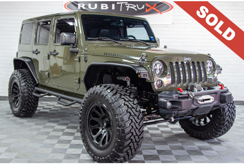 2015 Jeep Wrangler Unlimited Rubicon Tank Green - SOLD