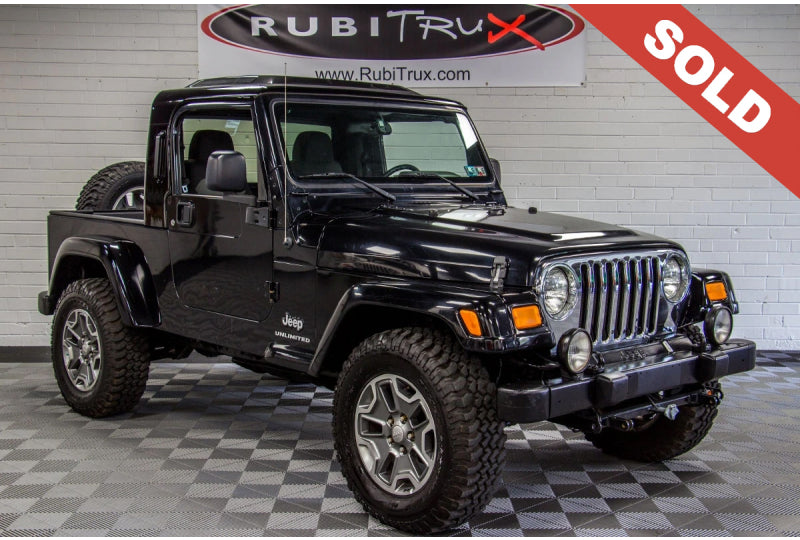 2006 Jeep Wrangler TJ Unlimited RubiTrux Conversion Black - SOLD