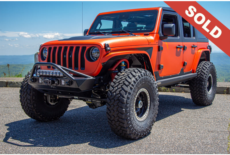 2019 Jeep Wrangler Unlimited Rubicon JL Hellcat Line-X Orange & Black - SOLD