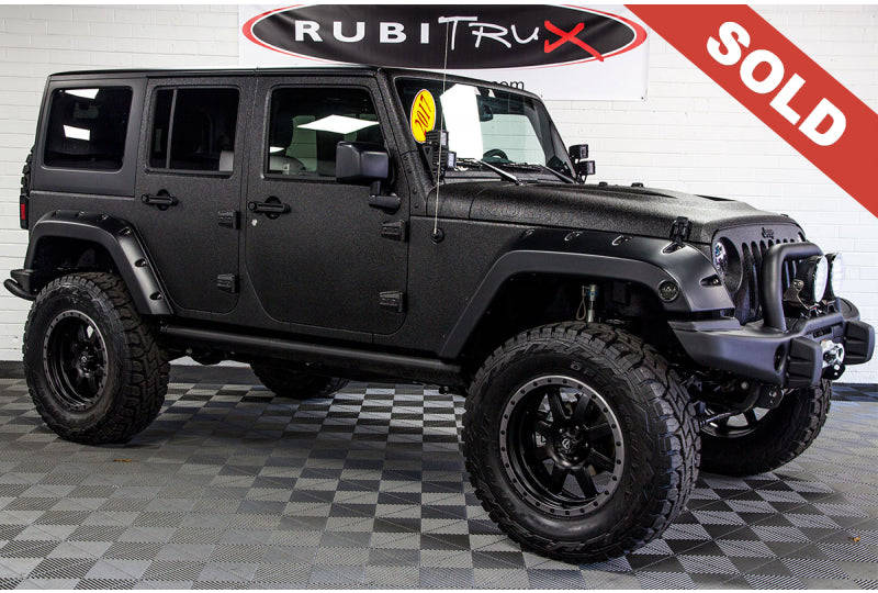 2017 Jeep Wrangler Rubicon Unlimited Black Line-X - SOLD