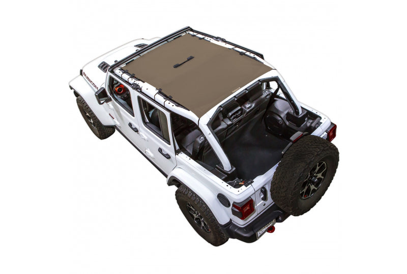 SpiderWebShade JL Wrangler Unlimited JL4D Hard or Soft Top One-Piece Cover Tan JL4DTN