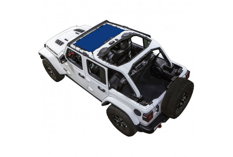 SpiderWebShade JL & JLU Hard or Soft Top One-Piece Cover JLKini Blue JLKINIBU