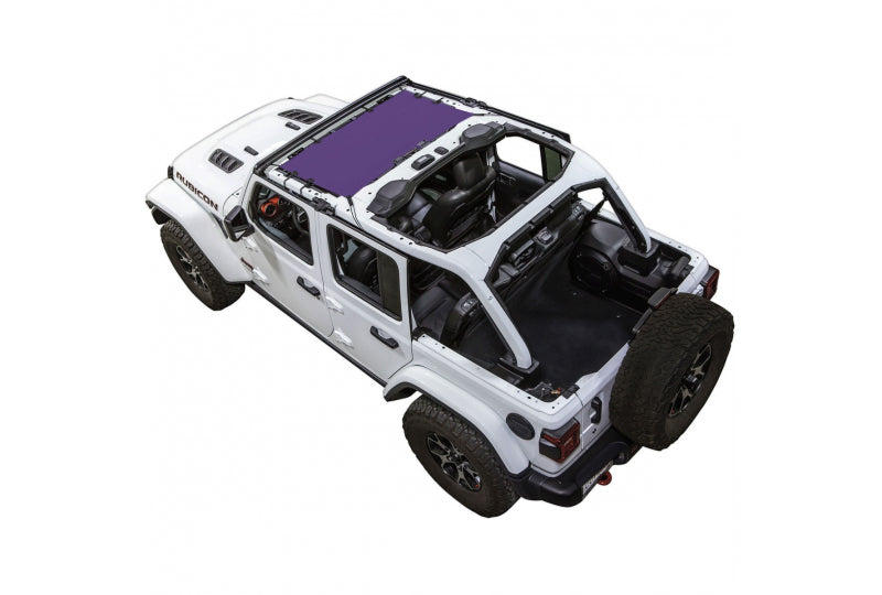 SpiderWebShade JL & JLU Hard or Soft Top One-Piece Cover JLKini Purple JLKINIPU