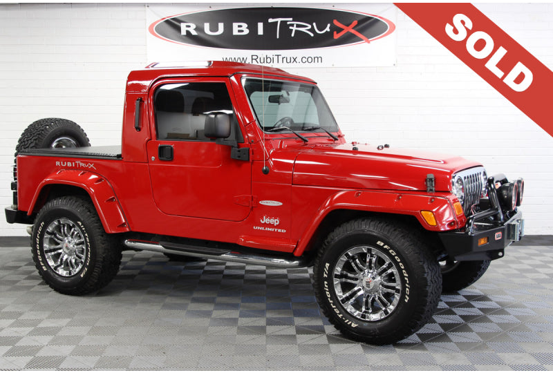 Pre-Owned 2005 RubiTrux Wrangler Conversion Flame Red - SOLD