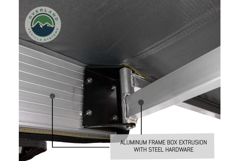 OVS HD Nomadic 270 Awning+Wall 1-3 - Driver, Grey/Green