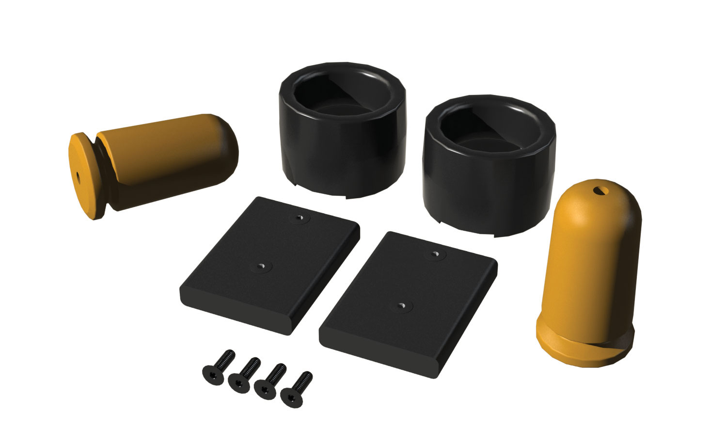 07-18 Wrangler JK Progressive Bump Stop Kit Rear 2.5-3.5 Inch Lift TeraFlex