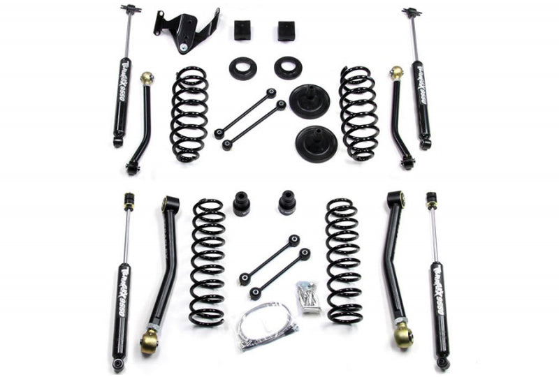 07-18 Wrangler JK 4 Door 3 Inch Coil Spring Lift Kit w/ Track Bar No Shocks TeraFlex