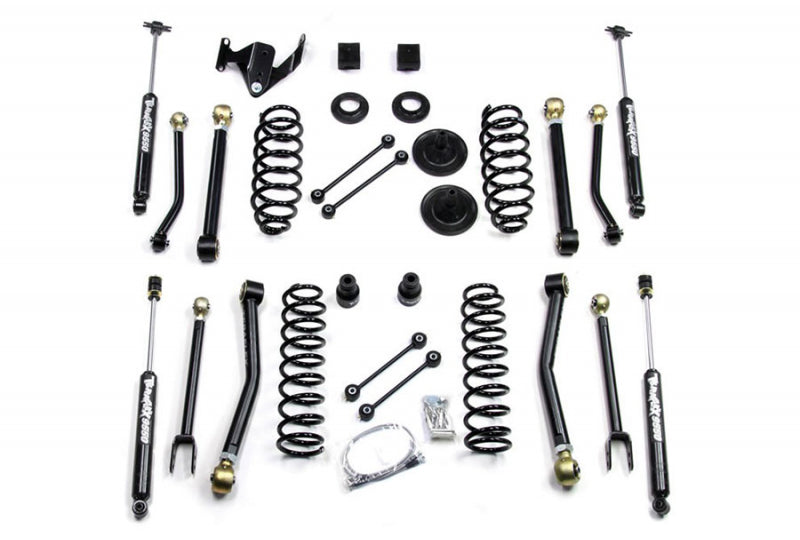 07-18 Wrangler JK 4 Door 3 Inch Coil Spring Lift Kit w/ Track Bar No Shocks TeraFlex