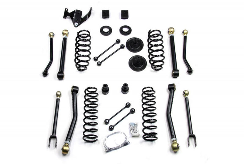 07-18 Wrangler JK 4 Door 3 Inch Coil Spring Lift Kit w/ Track Bar No Shocks TeraFlex