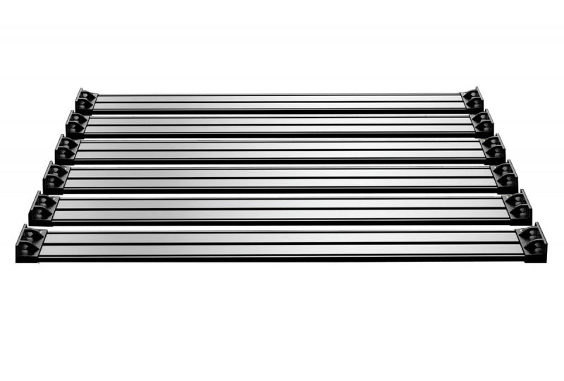 07-18 Wrangler JK 4 Door Nebo Roof Rack Cargo Slat Kit Silver 6-Piece TeraFlex