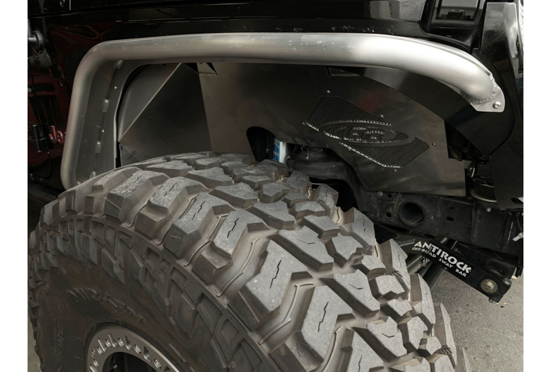 Genright Front Inner Fenders (Silver); Wrangler JL & Gladiator JT