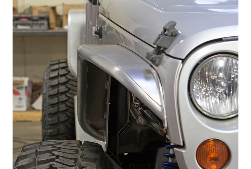 GenRight Narrow Front Tube Fenders; Wrangler JK