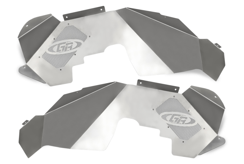 Genright Front Inner Fenders (Silver); Wrangler JK