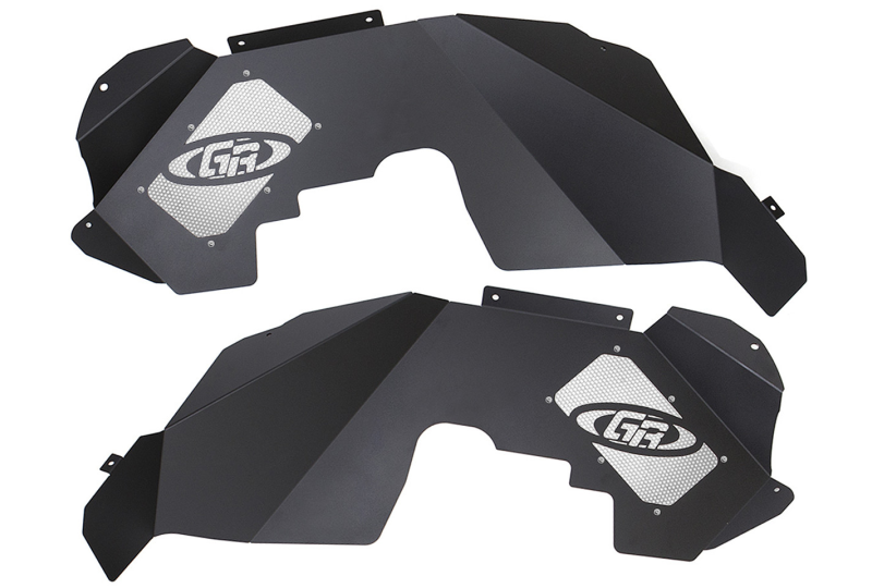 Genright Front Inner Fenders (Black); Wrangler JK/JKU