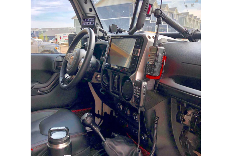 Vector JKE-Dock Compatible w/OEM Dash Head Unit; Wrangler JK