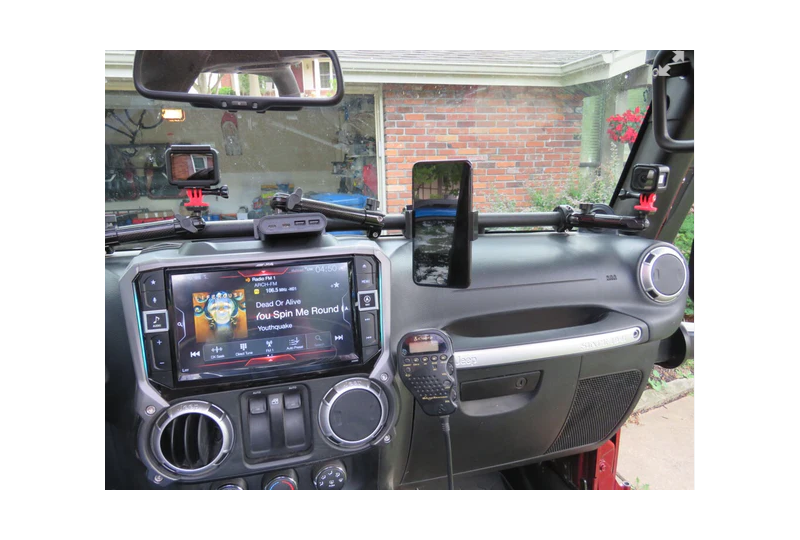 Vector JKE-Dock Compatible w/OEM Dash Head Unit; Wrangler JK