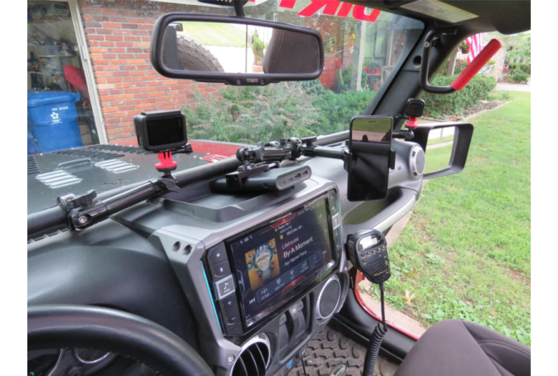 Vector Alpine E-dock w/O OEM Dash Head Unit; Wrangler JK