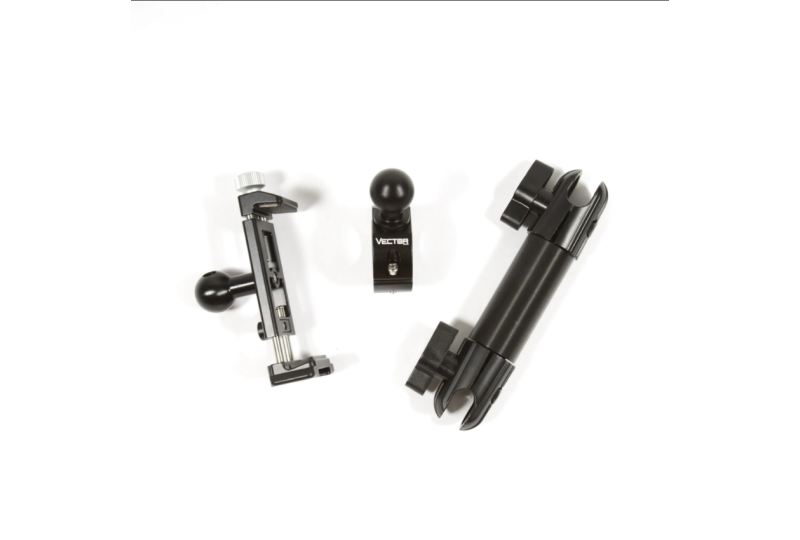 Vector Phone Mount Pack For 1" Tube E-dock Short Arm