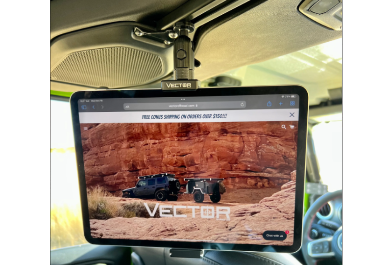 Vector Ipad Mount Pack for 1" Tube E-dock Long Arm