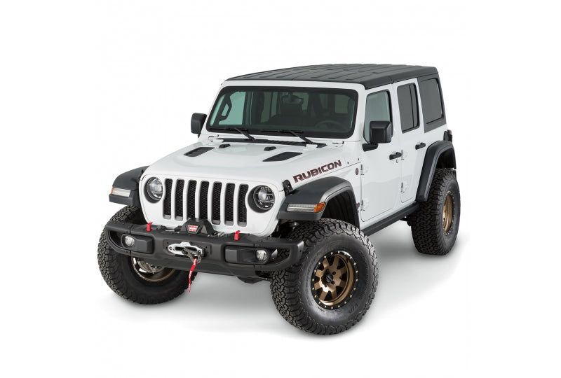 Warn 101255 Winch Mount Plate; Wrangler JL & Gladiator JT w/ Steel Bumper Group