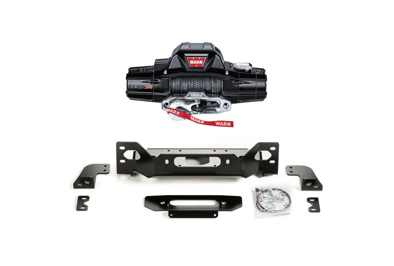 Warn Zeon 12s XD - Synthetic Rope Winch & Warn JL Winch Mount