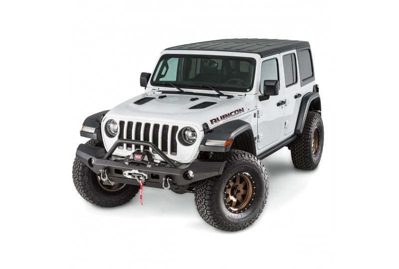 WARN 101337 Elite Full Width Front Bumper w/ Grille Guard; Wrangler JL, Gladiator JT