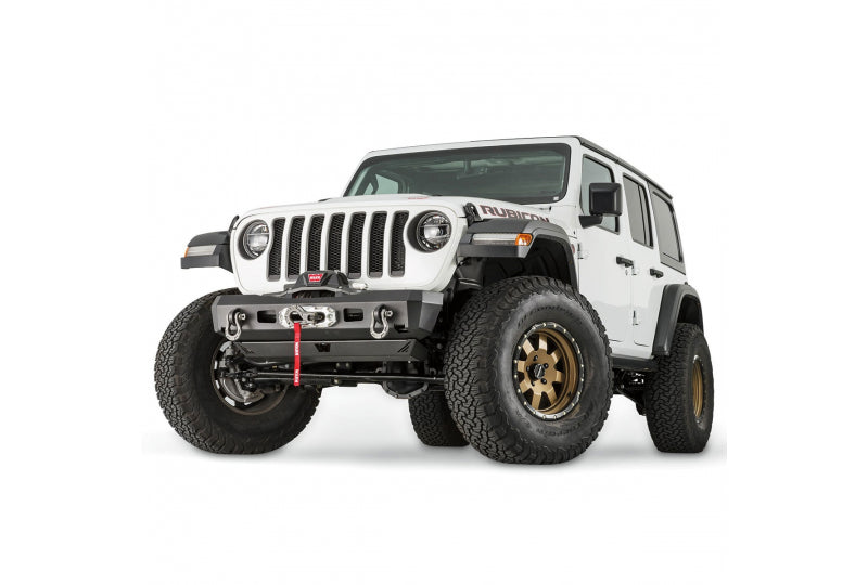 WARN 101325 Elite Stubby Front Bumper; Wrangler JL, Gladiator JT