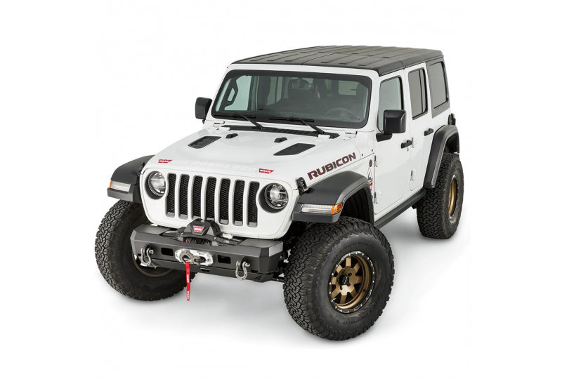 WARN 101325 Elite Stubby Front Bumper; Wrangler JL, Gladiator JT