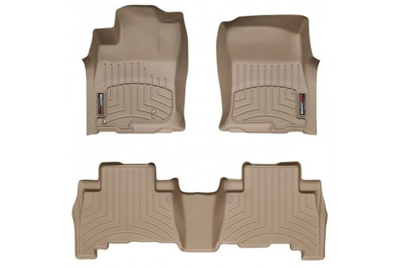WeatherTech Wrangler JLU 4 Door DigitalFit Front / Rear FloorLiner Combo Tan 451313-1-2