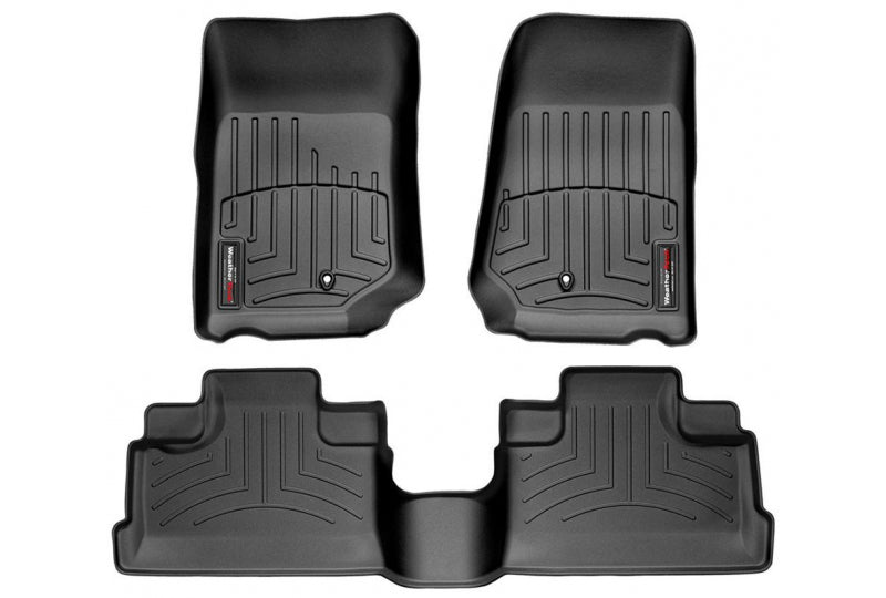 Black 2007-2013 WeatherTech 44105-1-2 Floor Liner Set
