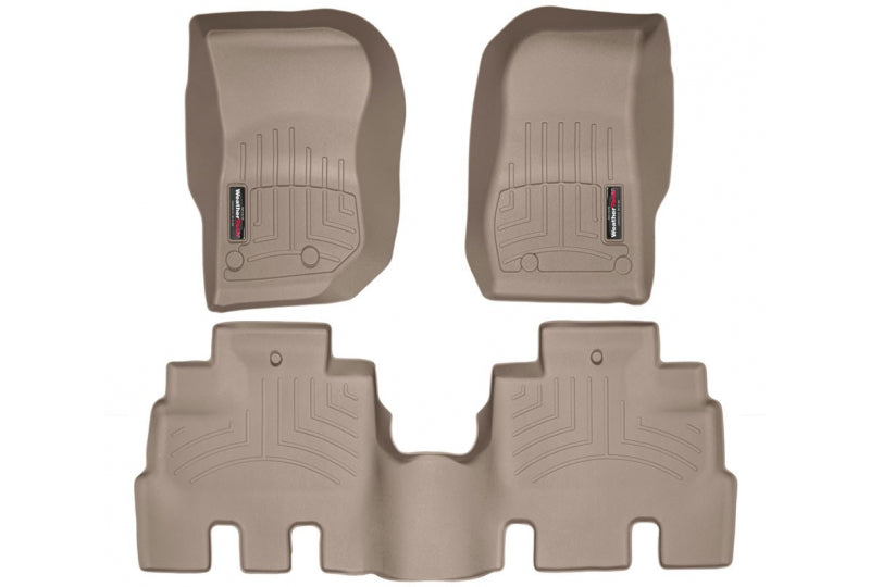 WeatherTech DigitalFit Tan Front/Rear FloorLiner Combo | 45573-1-2
